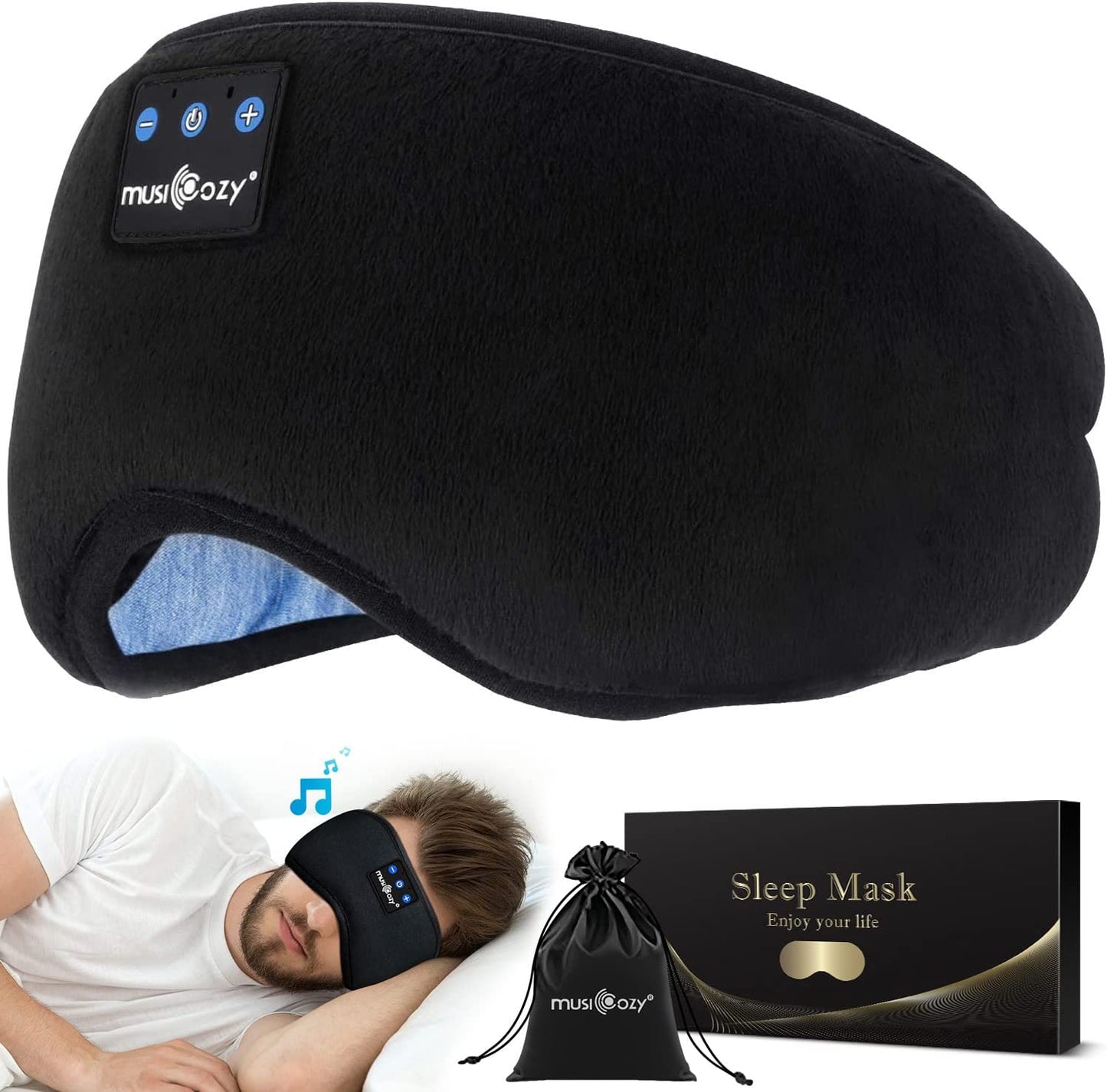 Mascara Antifaz Bluetooth para Dormir